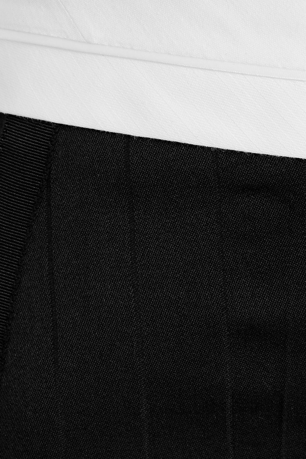 VICTORIA BECKHAM Wool-jacquard straight-leg pants