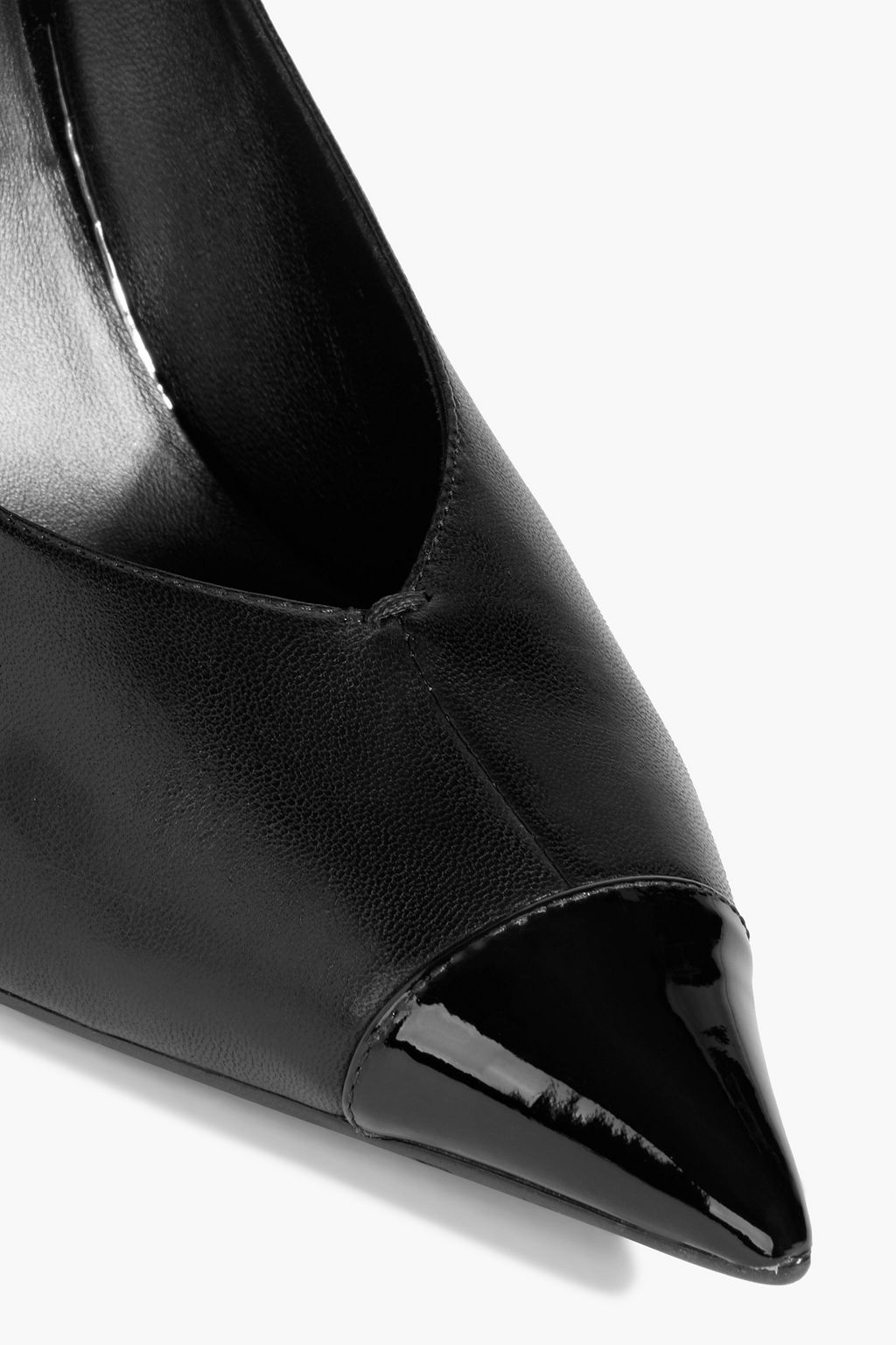 JIMMY CHOO Cierra 100 smooth and patent-leather pumps