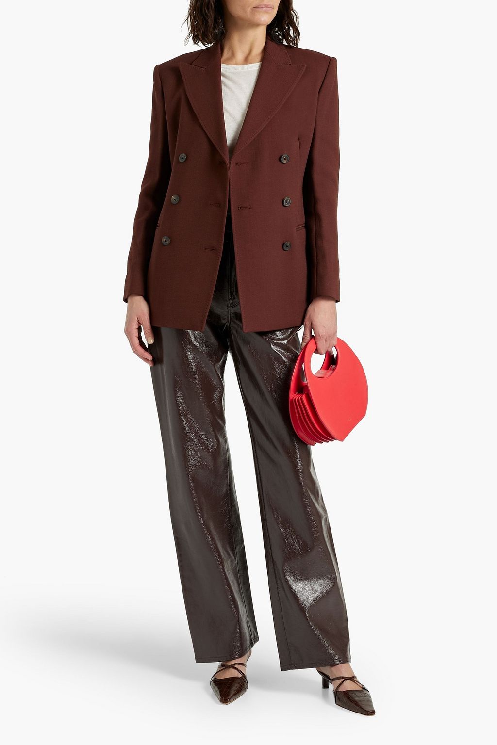 MAX MARA STUDIO Zelma double-breasted crepe blazer