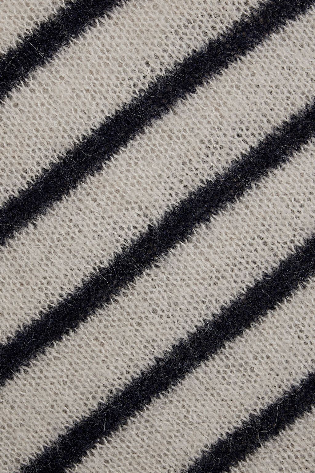 MAX MARA Striped alpaca, silk and cashmere-blend sweater