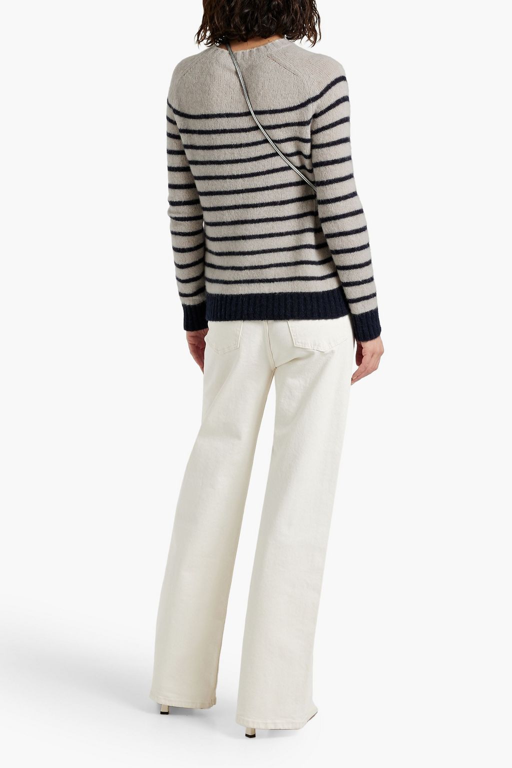 MAX MARA Striped alpaca, silk and cashmere-blend sweater