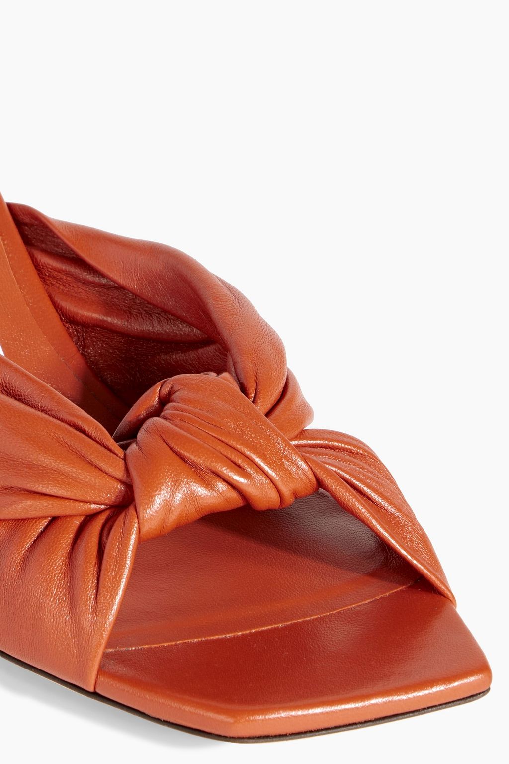JIMMY CHOO Avenue 50 knotted leather mules