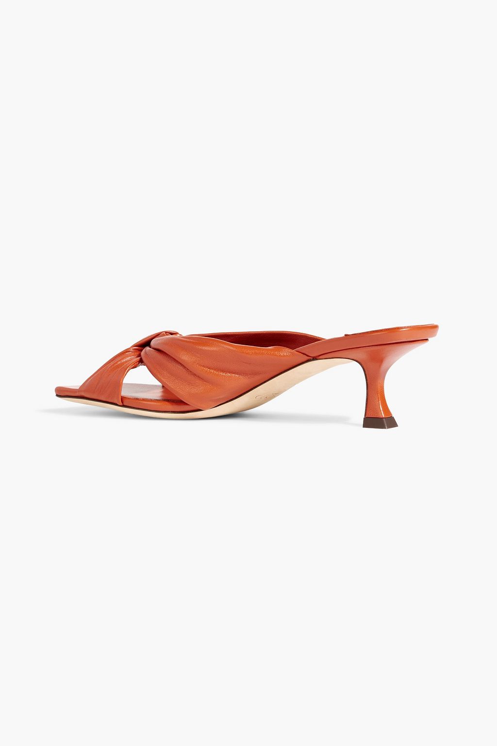 JIMMY CHOO Avenue 50 knotted leather mules