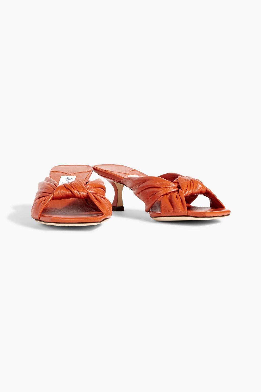 JIMMY CHOO Avenue 50 knotted leather mules