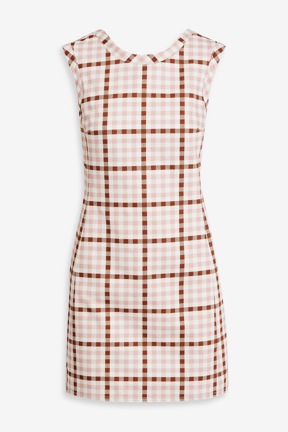 Emmy gingham cotton-twill mini dress