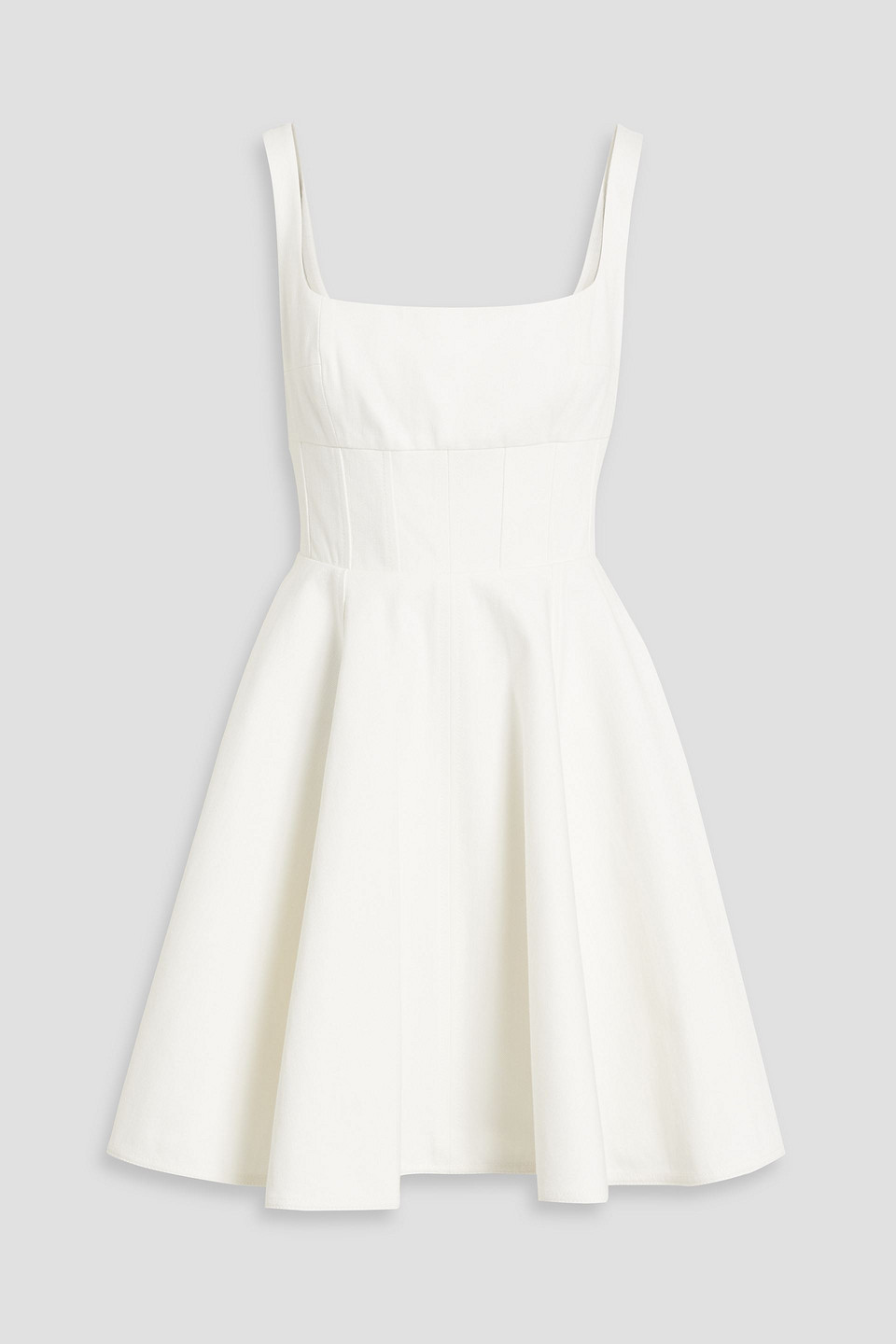 Emilia Wickstead Mona Stretch-cloqué Midi Dress In Ivory