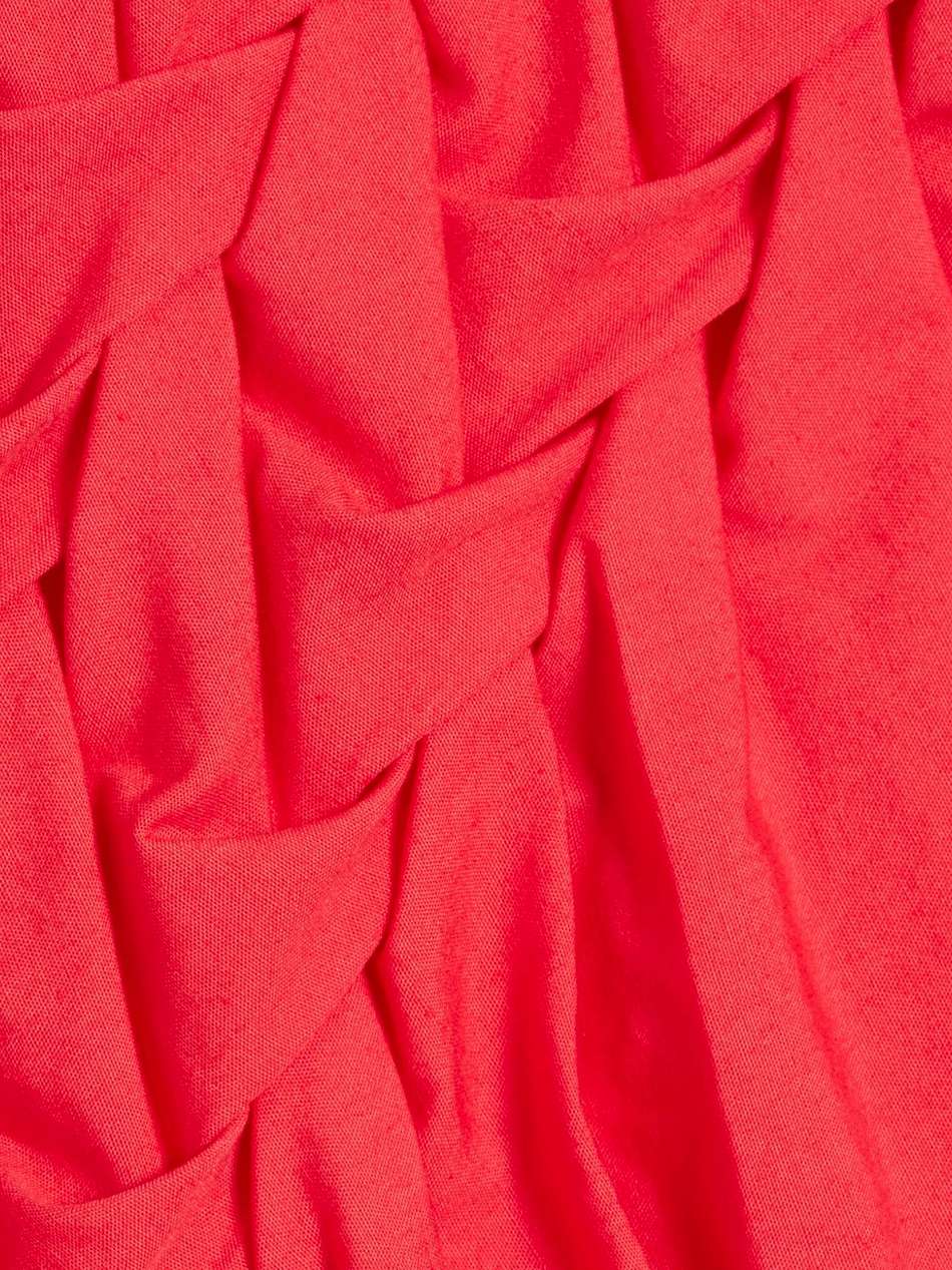 electra woven cotton-poplin midi dress