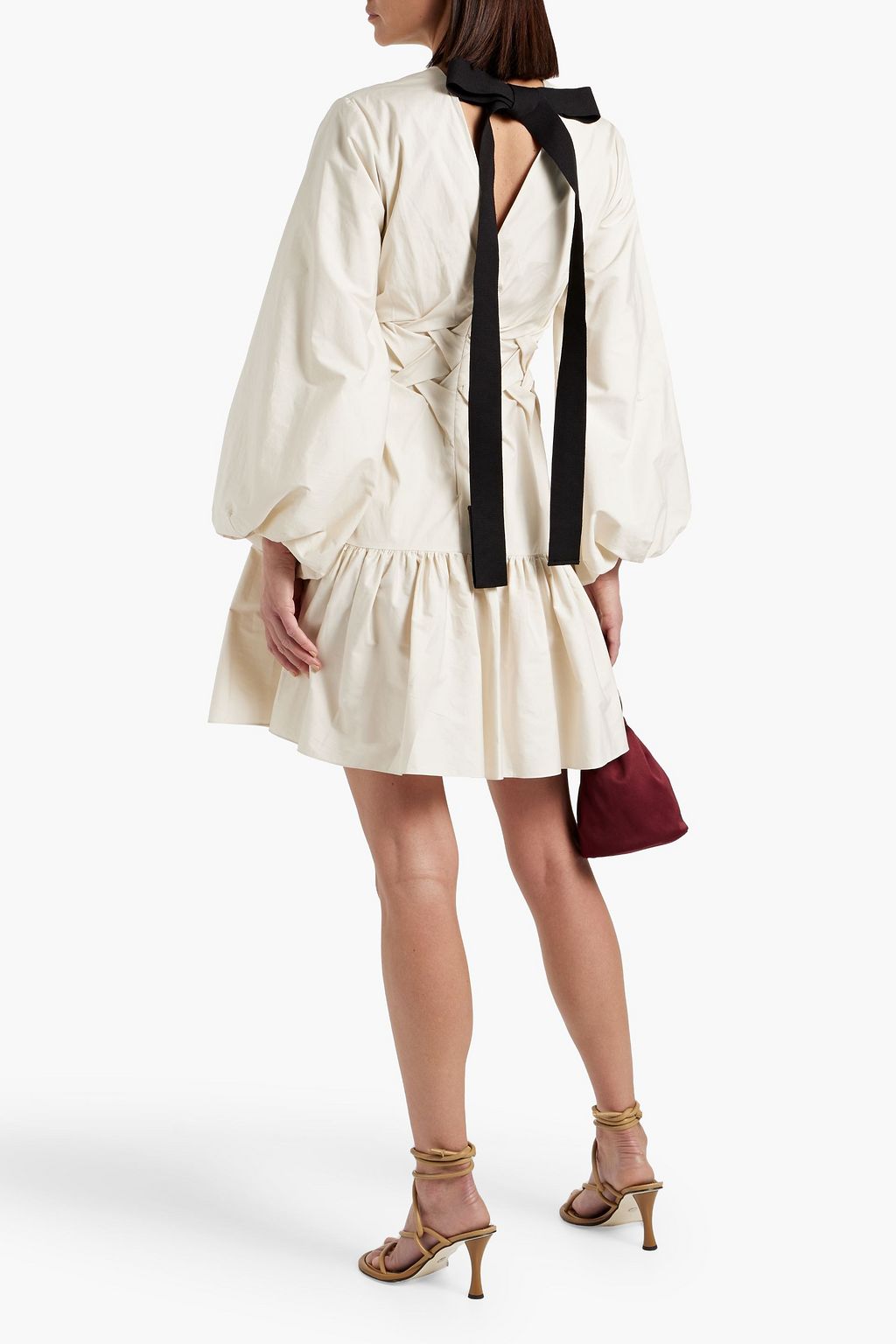 ROKSANDA Ezek woven cotton-poplin mini dress
