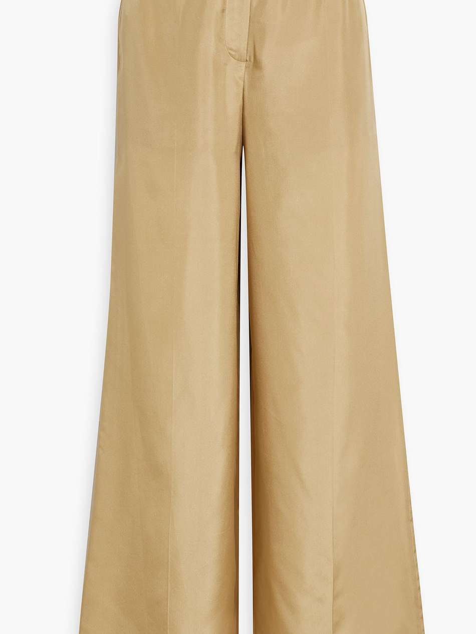 thoresby silk-habotai wide-leg pants