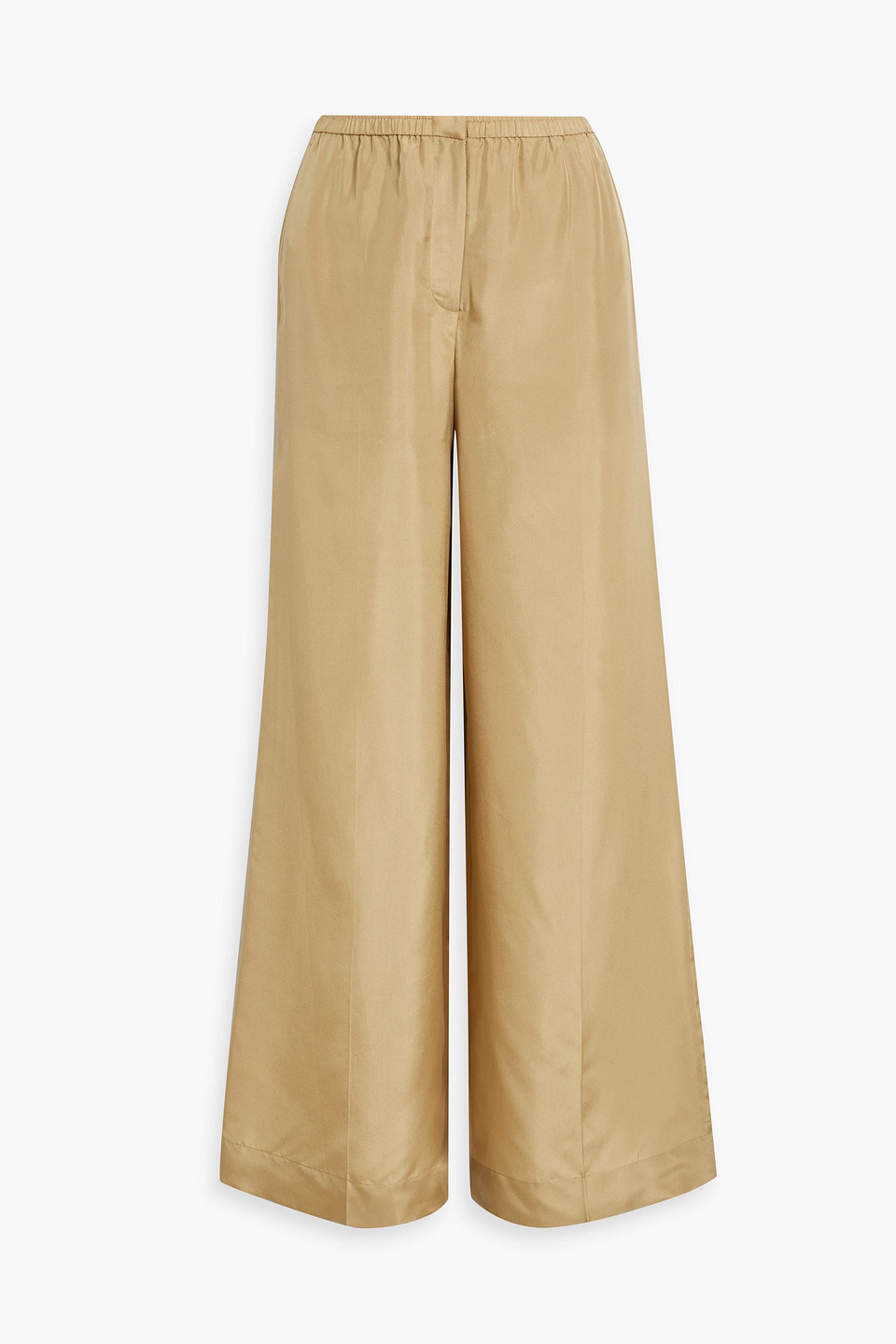 Joseph Thoresby Silk-habotai Wide-leg Pants In Desert