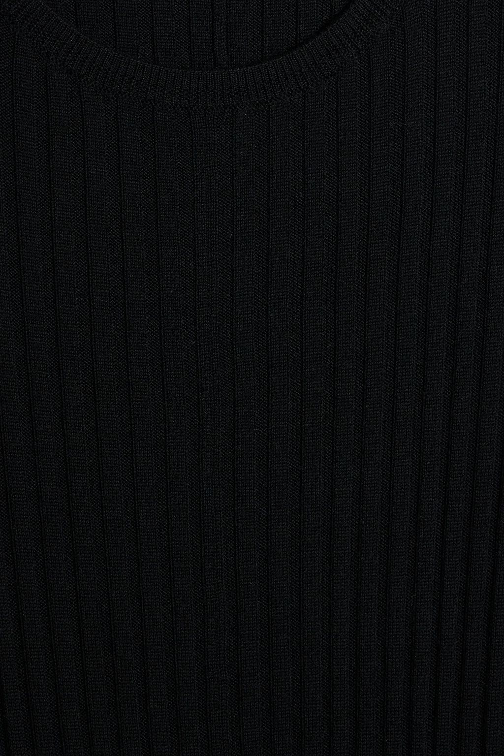 JOSEPH Ribbed merino wool midi dress