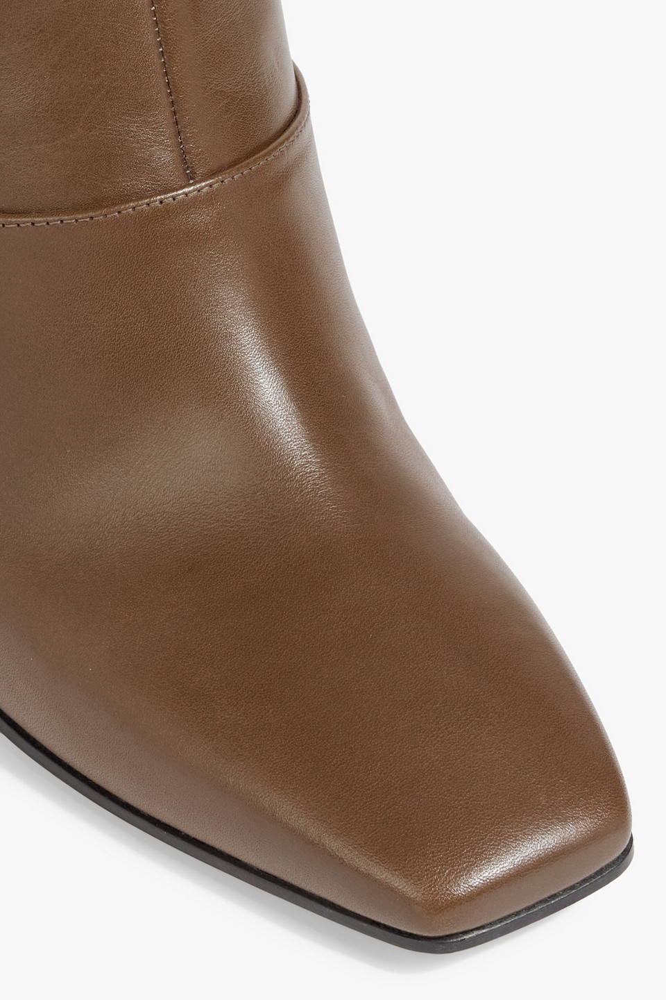 JIMMY CHOO MAHESA 85 LEATHER KNEE BOOTS