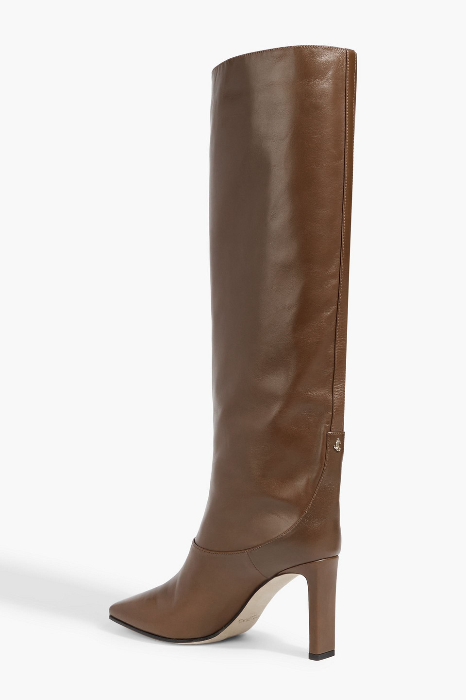JIMMY CHOO MAHESA 85 LEATHER KNEE BOOTS