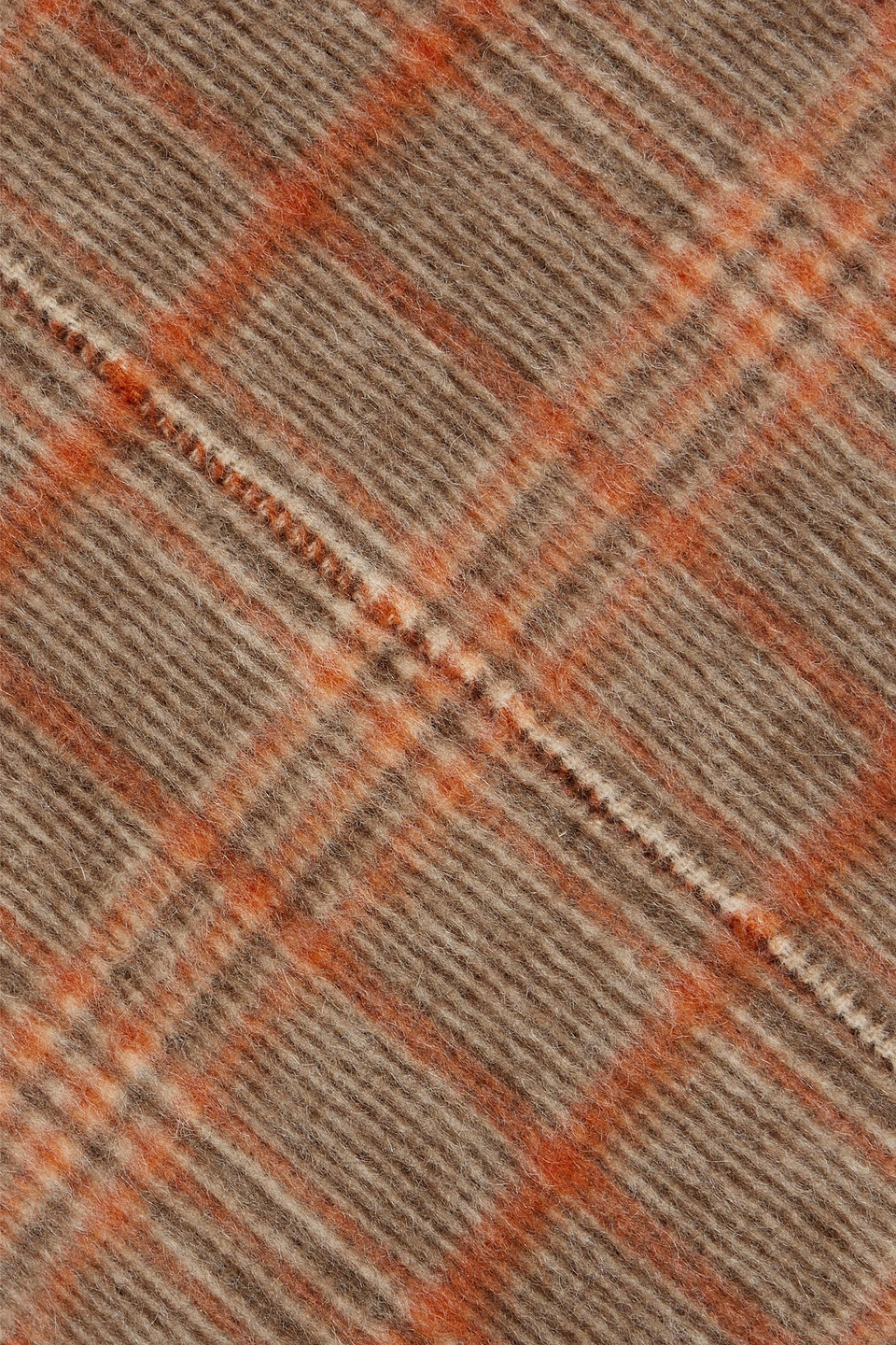 JOSEPH GERRARD CHECKED WOOL-BLEND FELT JACKET