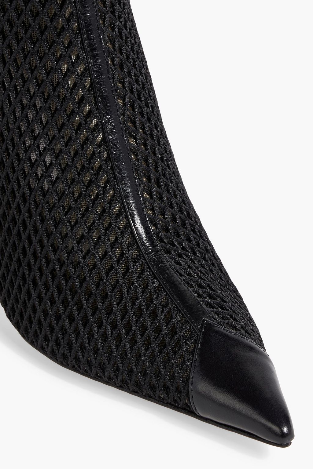 JIMMY CHOO Naidoo 90 mesh and leather ankle boots