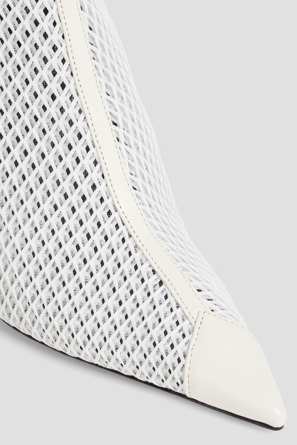 JIMMY CHOO Naidoo 90 mesh and leather ankle boots