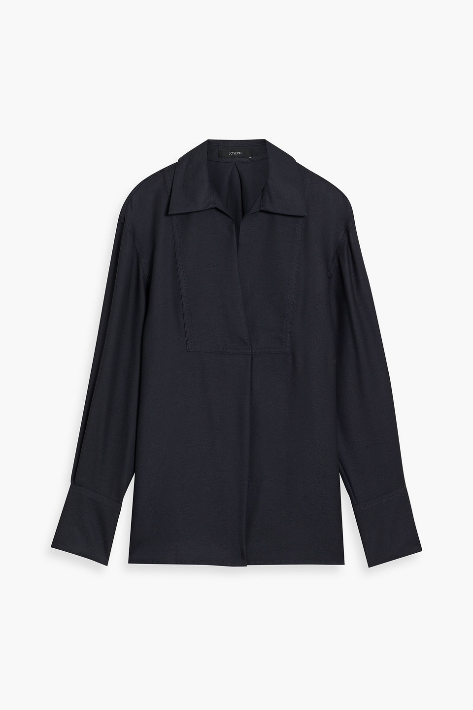 Joseph Belloy Twill Blouse In Navy