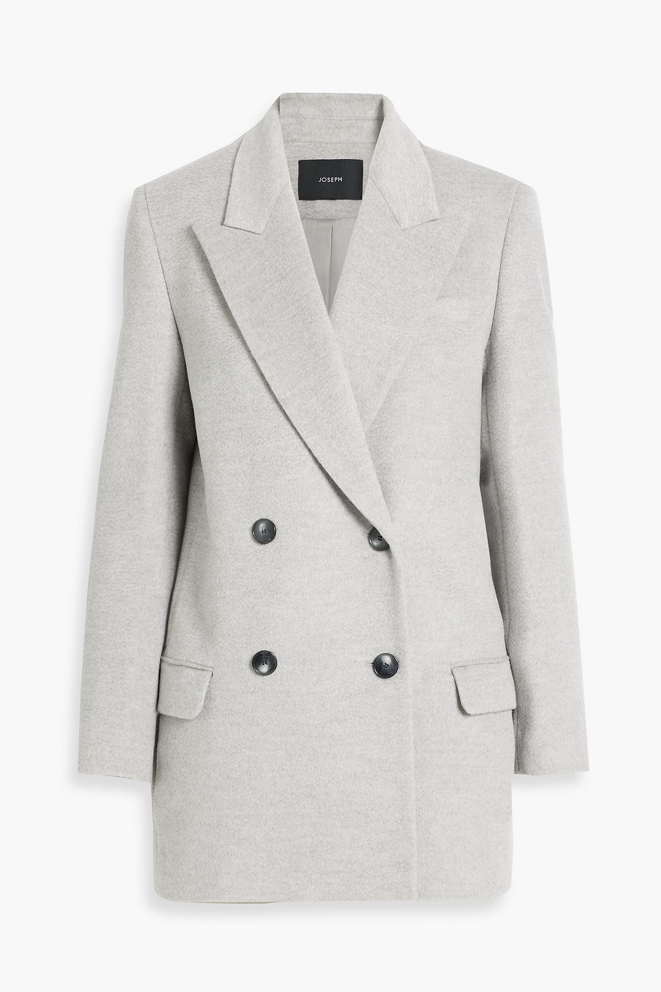 Joseph Jonas Double-breasted Wool-blend Felt Blazer In Light Gray