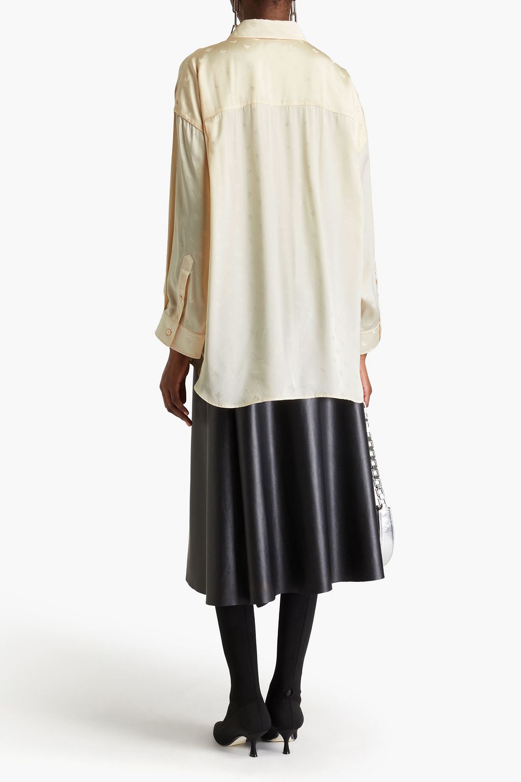 BALENCIAGA Oversized satin shirt