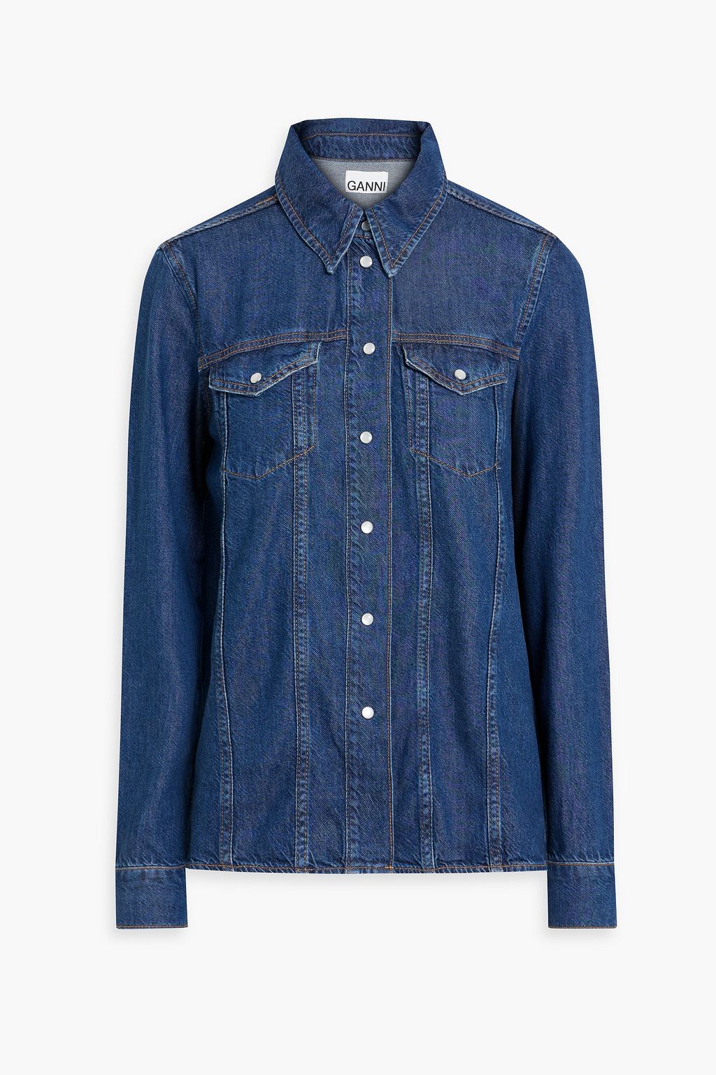 Ganni denim coat outlet