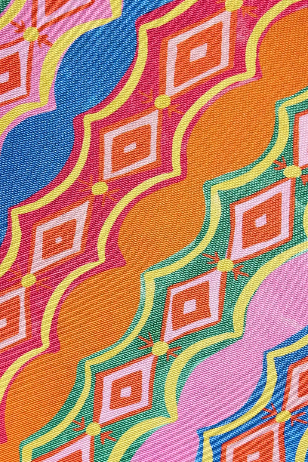 SALONI Kurta Tunika aus Seiden-Twill mit Print