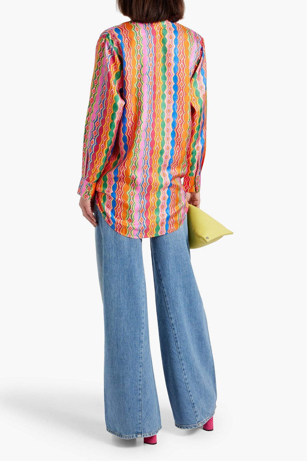 SALONI Kurta Tunika aus Seiden-Twill mit Print