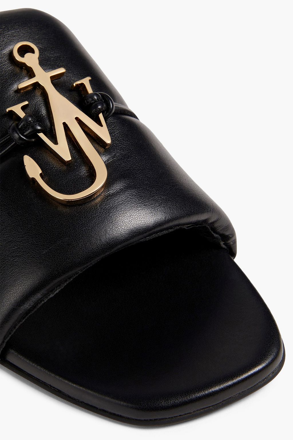JW ANDERSON حذاء سلايد من الجلد بتصميم مزركش