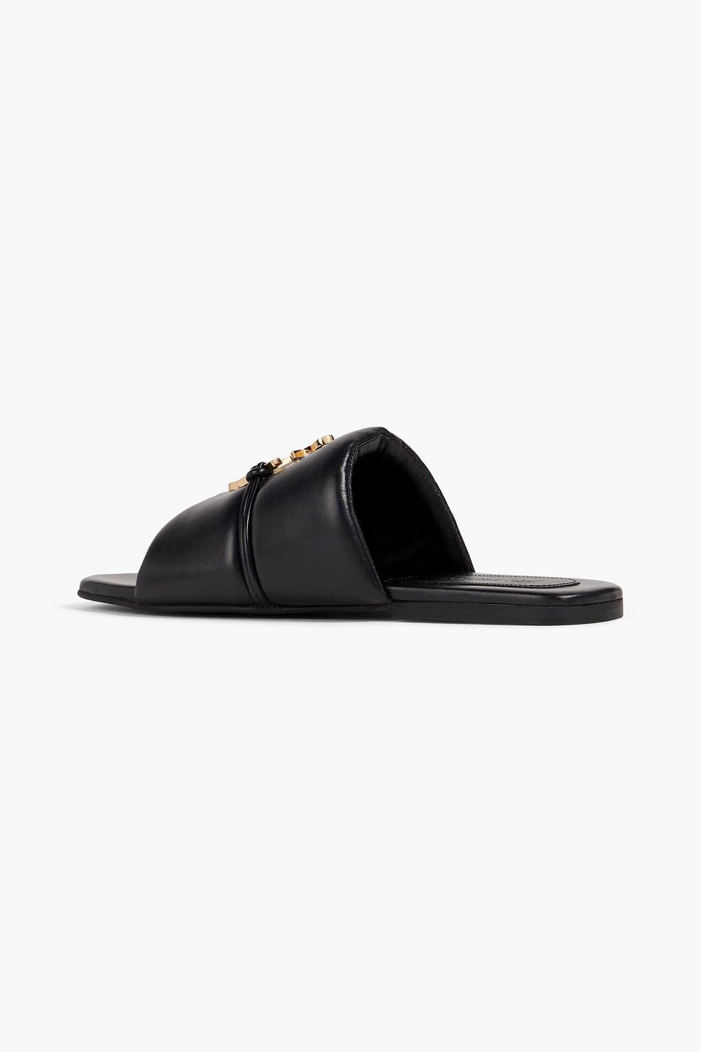 JW ANDERSON حذاء سلايد من الجلد بتصميم مزركش