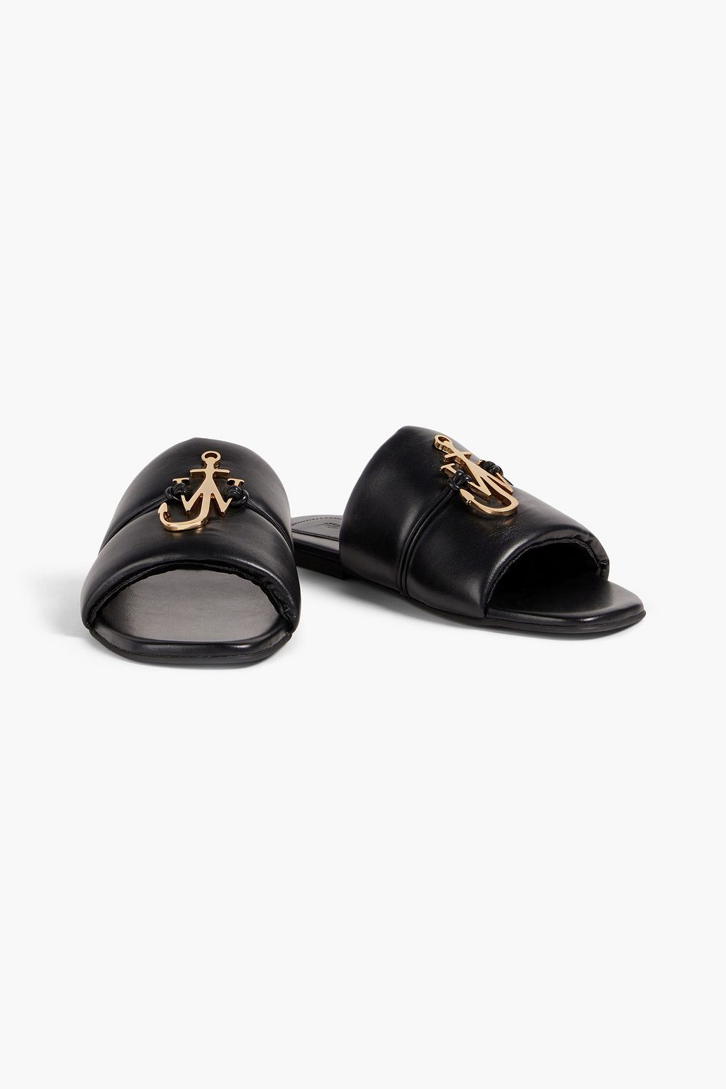 JW ANDERSON حذاء سلايد من الجلد بتصميم مزركش