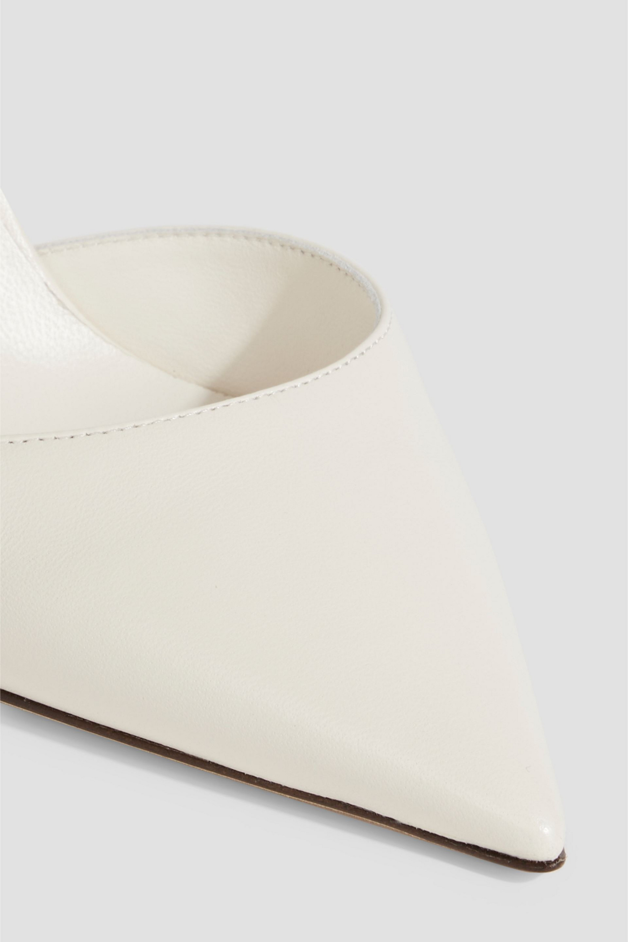 JIMMY CHOO Olesia 95 chain-embellished leather pumps