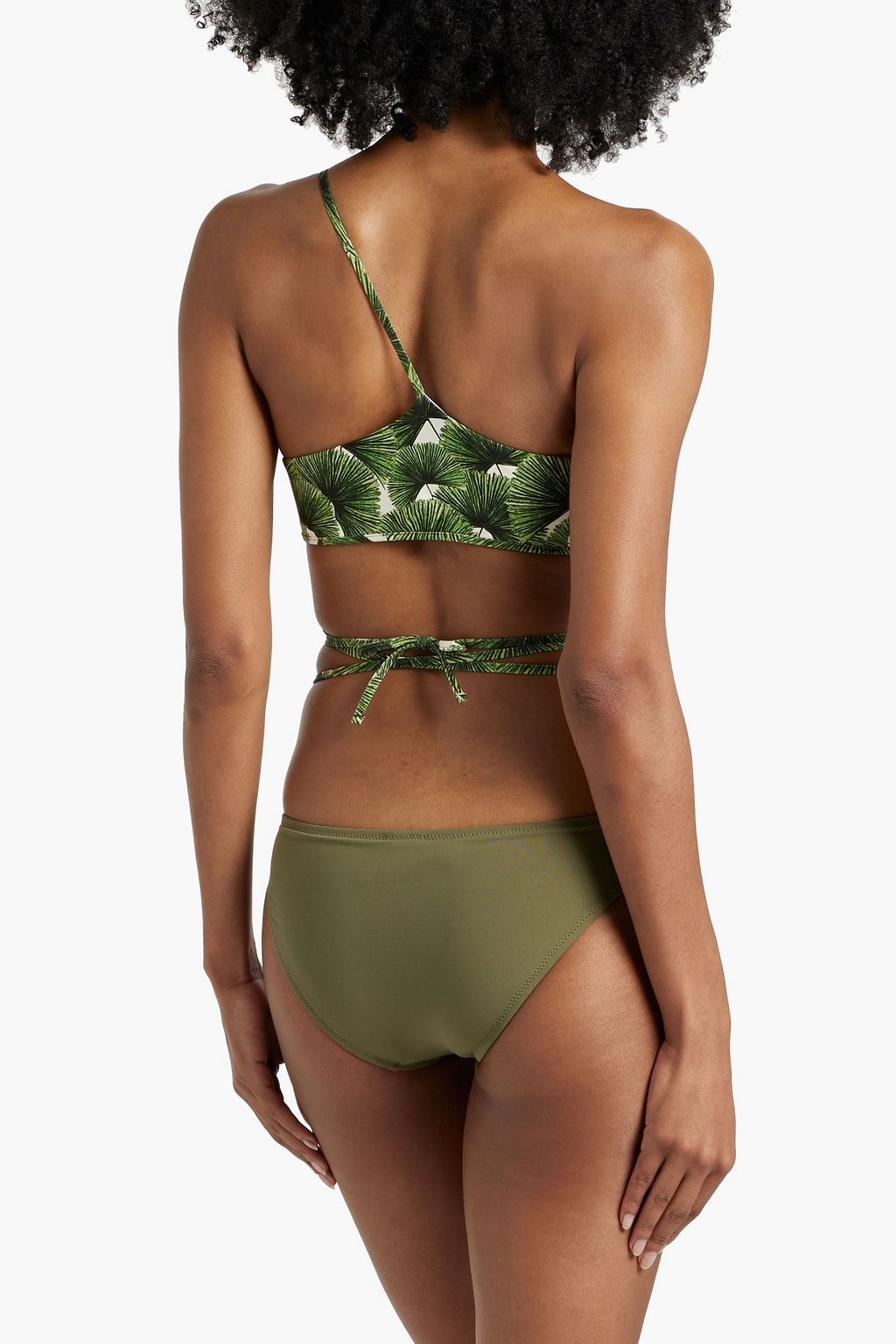 AGUA BY AGUA BENDITA Asucena Palma Mangle Dia one-shoulder printed bikini top