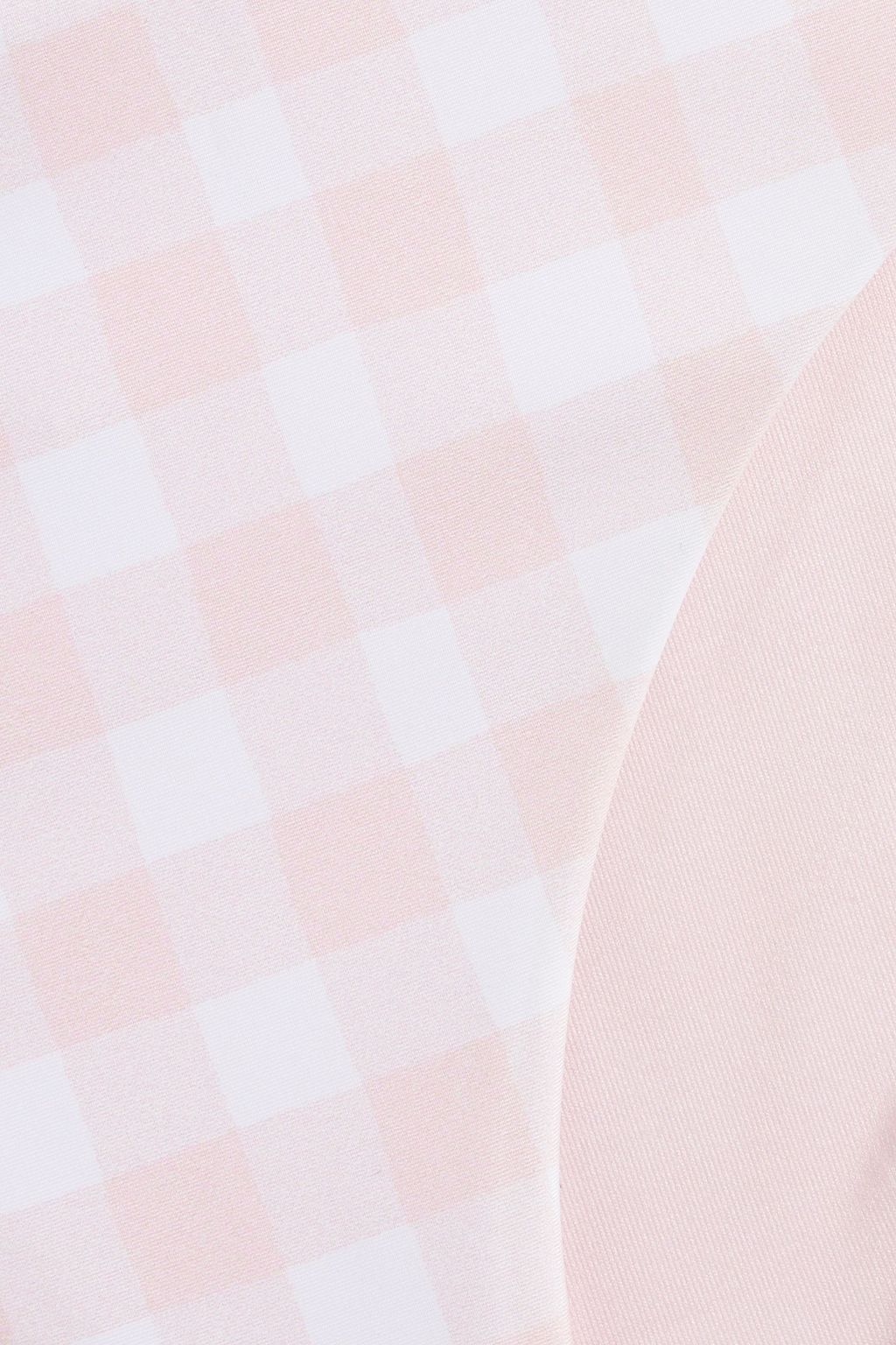 AGUA BY AGUA BENDITA Mila gingham low-rise bikini briefs