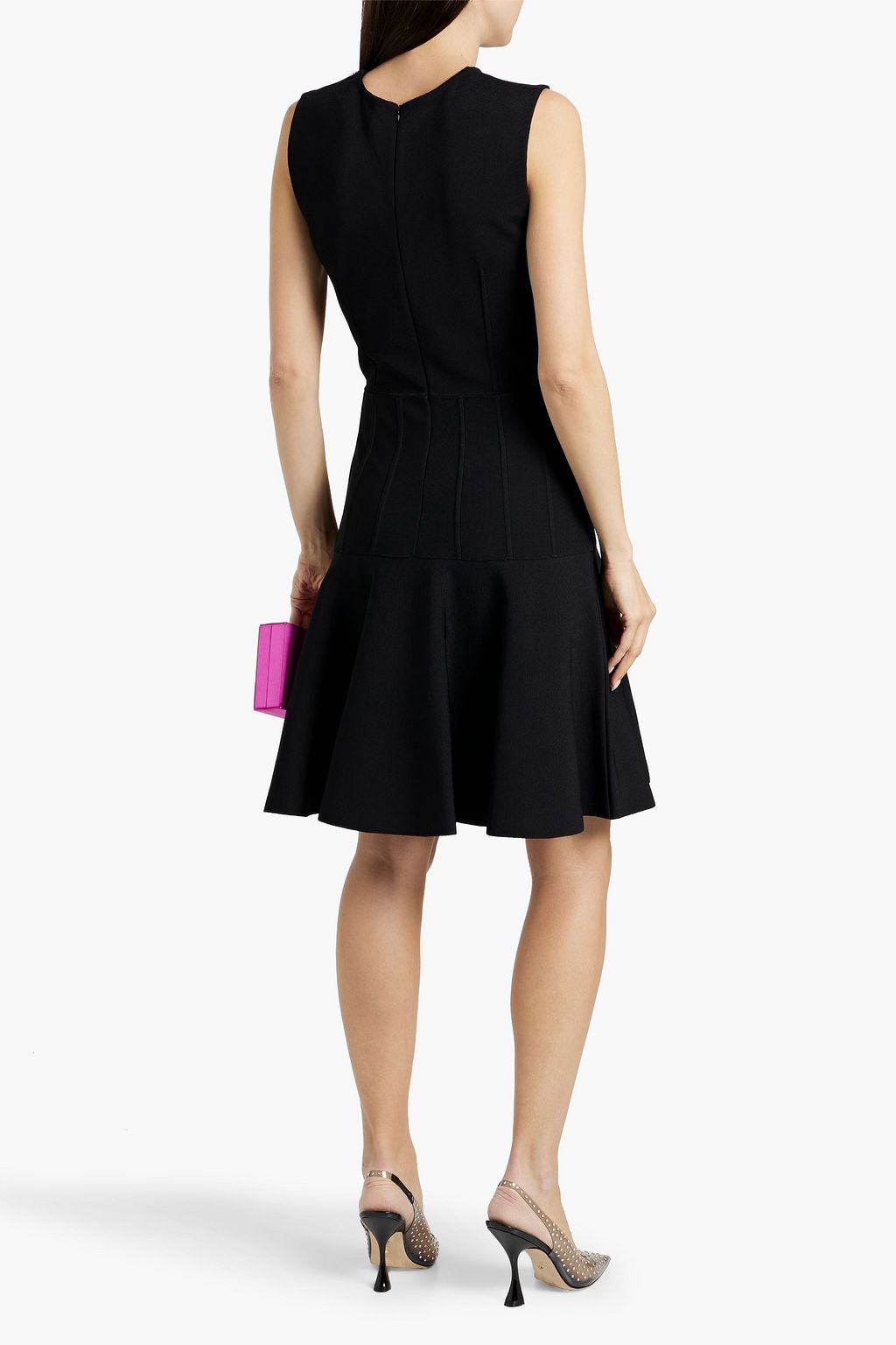 VALENTINO GARAVANI Fluted knitted dress