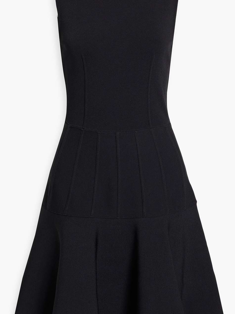 fluted knitted dress