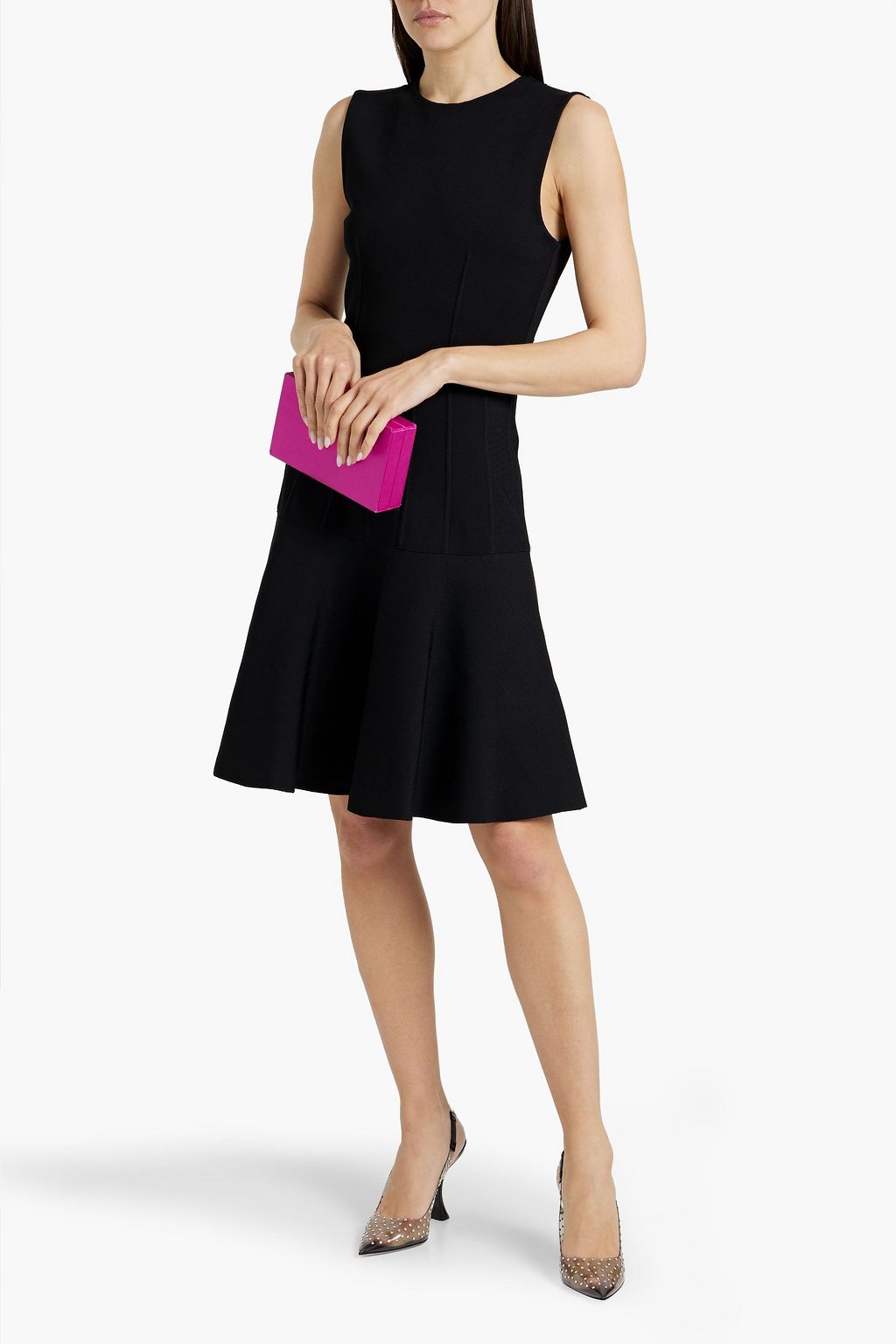 VALENTINO GARAVANI Fluted knitted dress