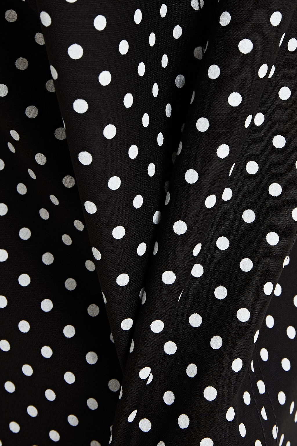 VALENTINO GARAVANI Polka-dot wool and silk-blend crepe mini dress