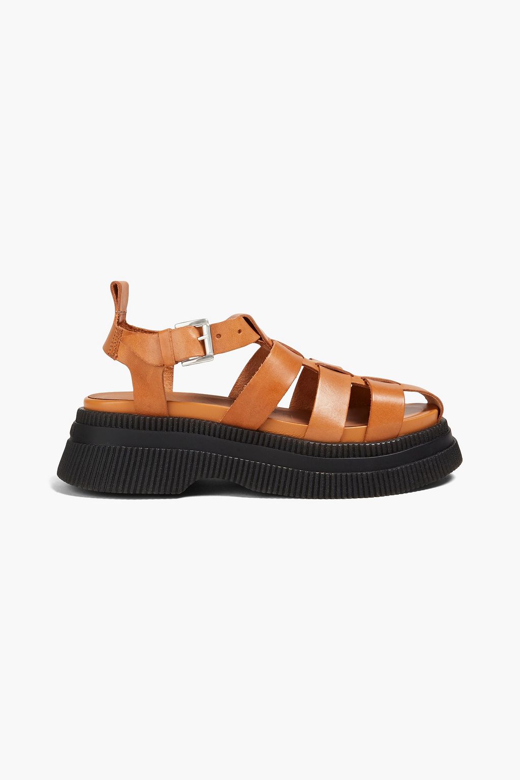 ganni leather sandals