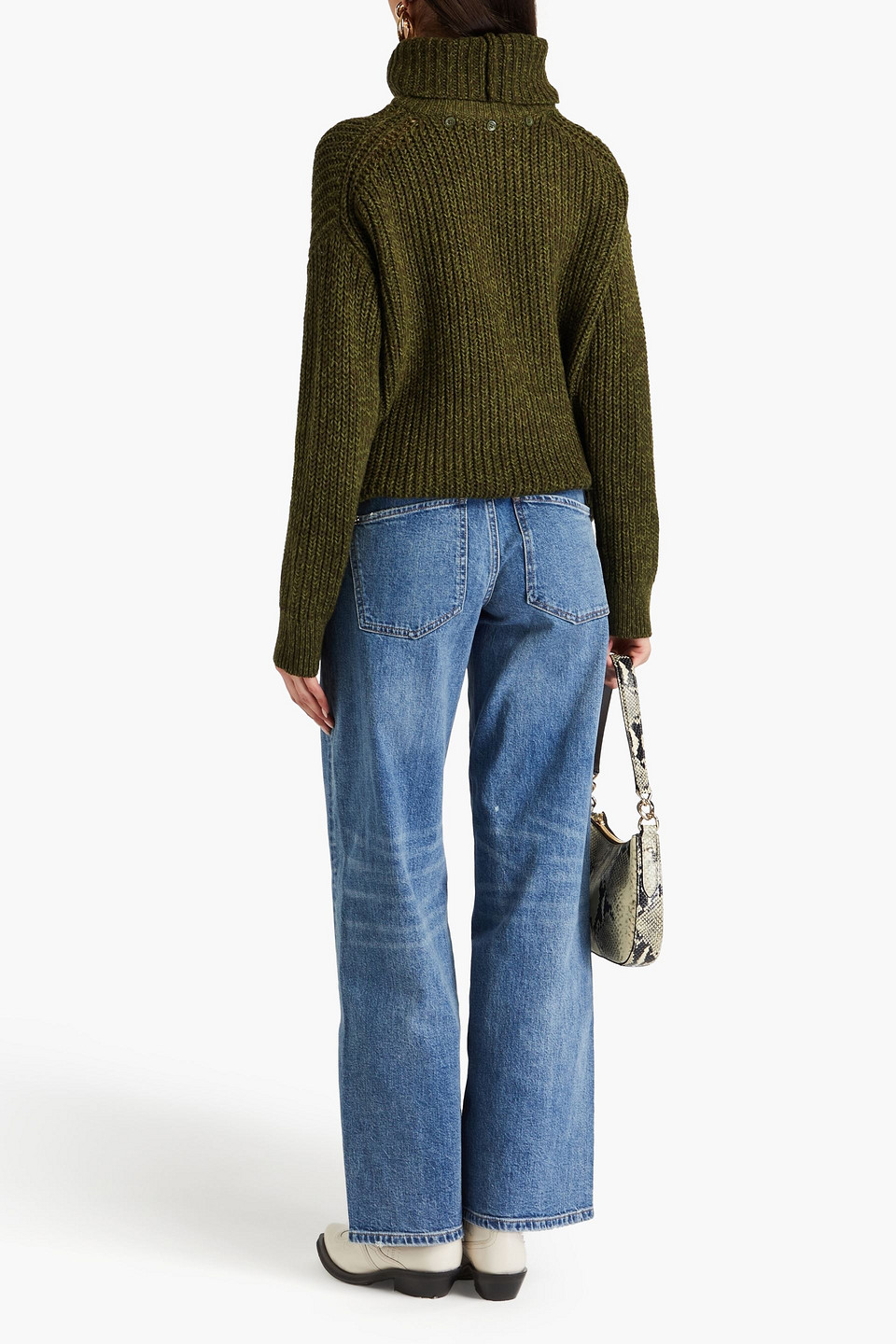 Alice Olivia - Vere Rollkragenpullover Aus Einer Wollmischung - Grün - Xs 