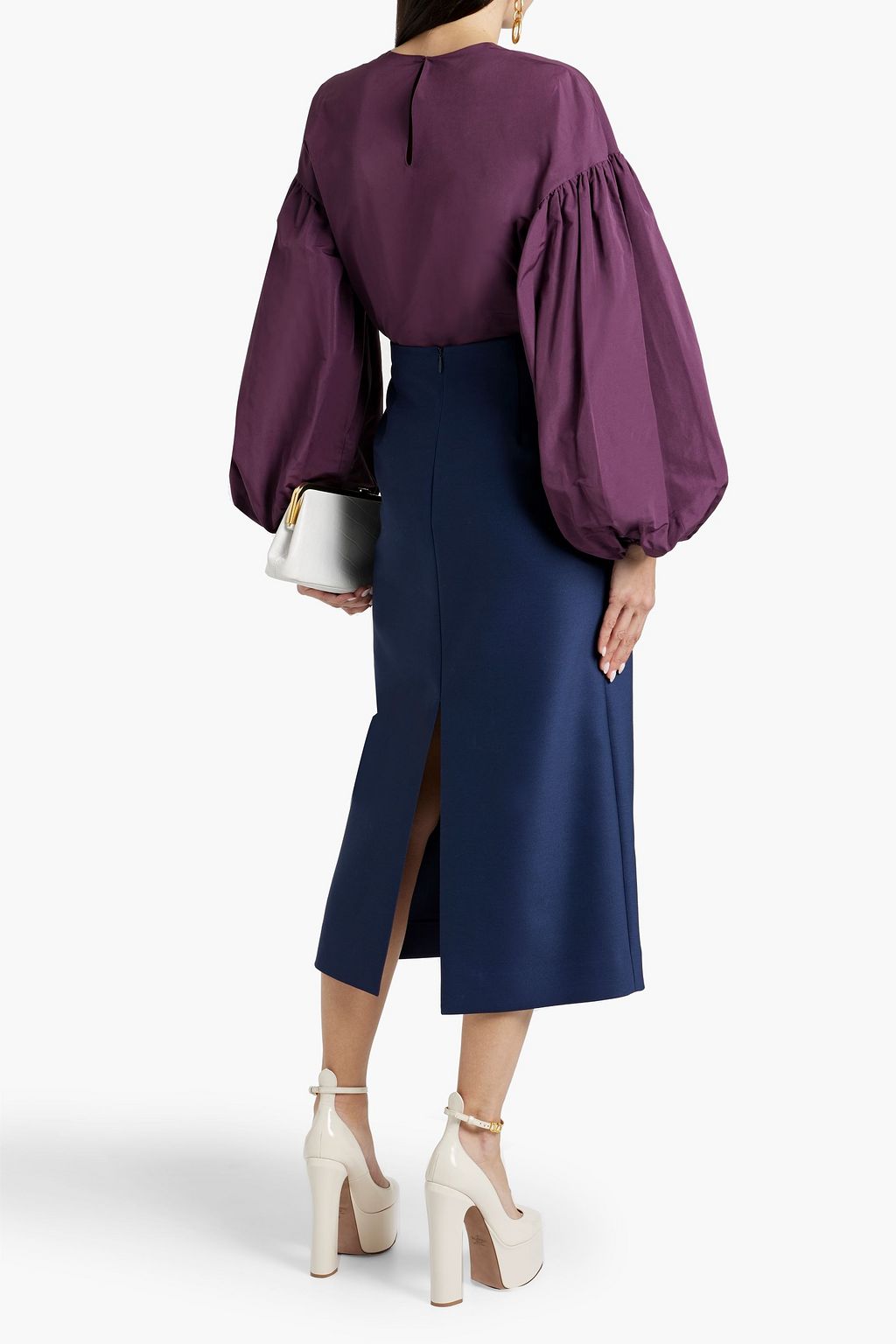 VALENTINO GARAVANI Cotton-blend faille top