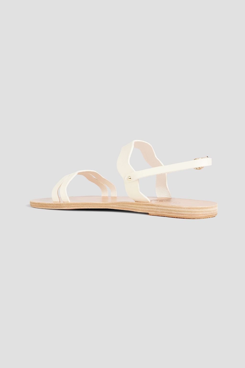 ANCIENT GREEK SANDALS Chania metallic leather slingback sandals