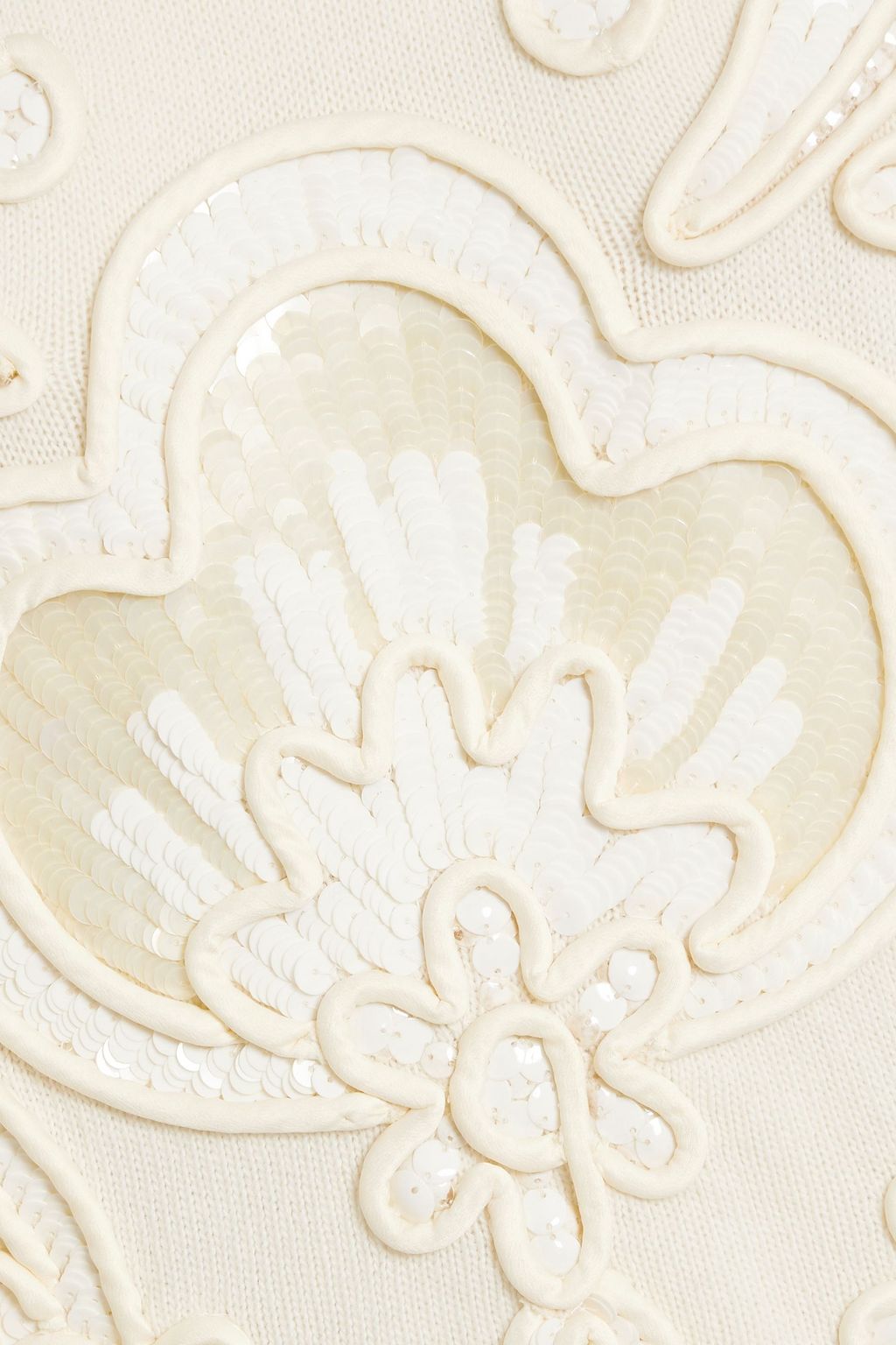 VALENTINO GARAVANI Embellished wool and cashmere-blend sweater