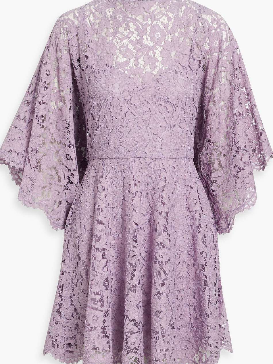 corded lace mini dress