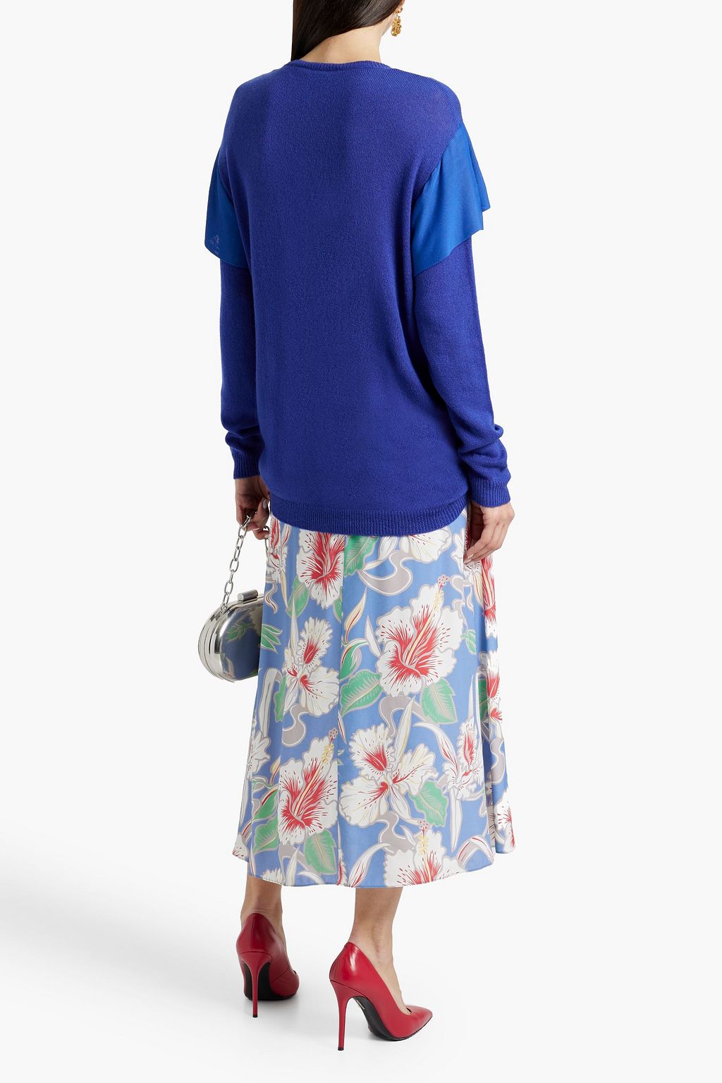 VALENTINO GARAVANI Ruffled cashmere sweater