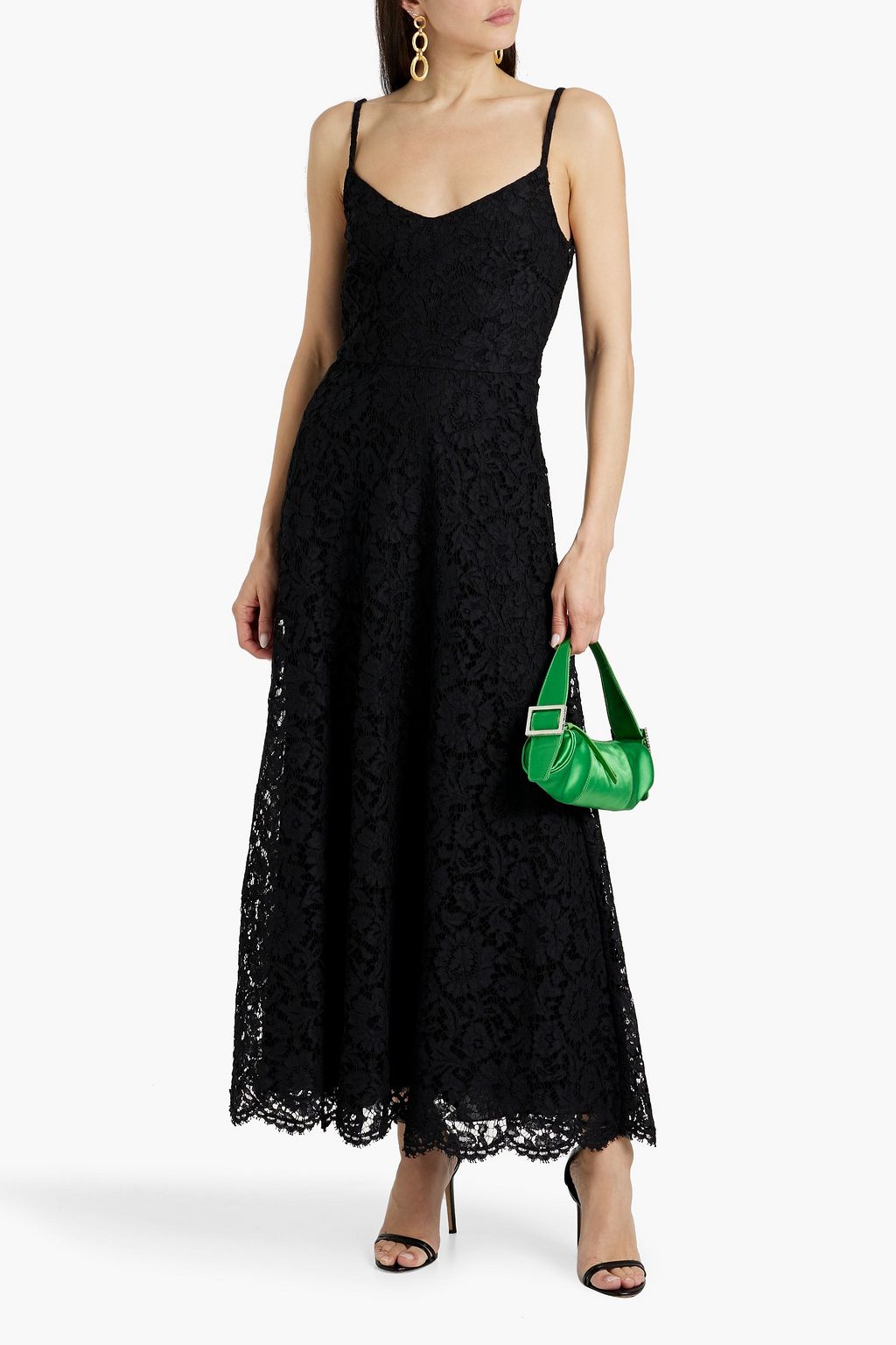 VALENTINO GARAVANI Corded lace maxi dress