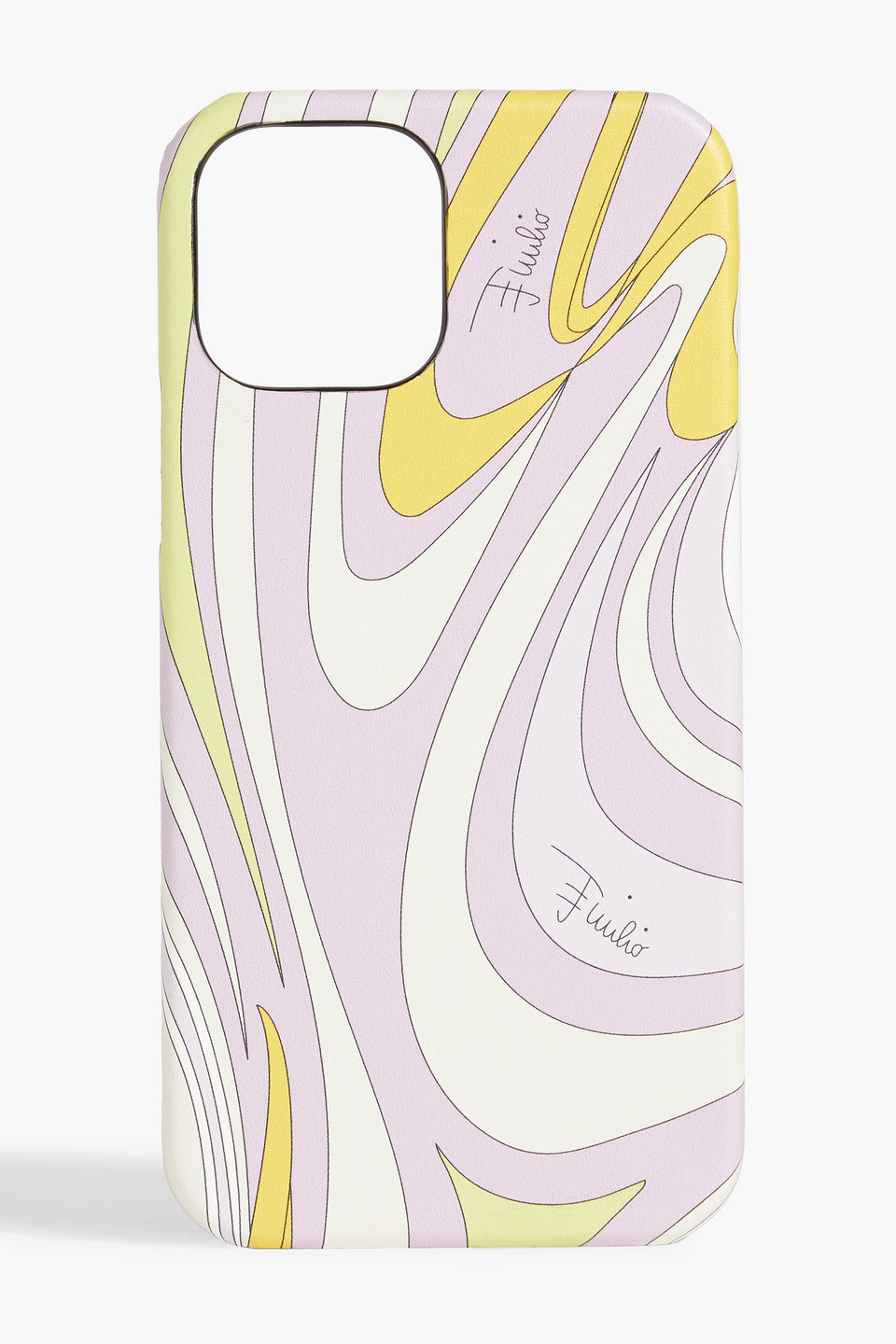 Pucci Printed Leather Iphone 12/12 Pro Case In Lilac