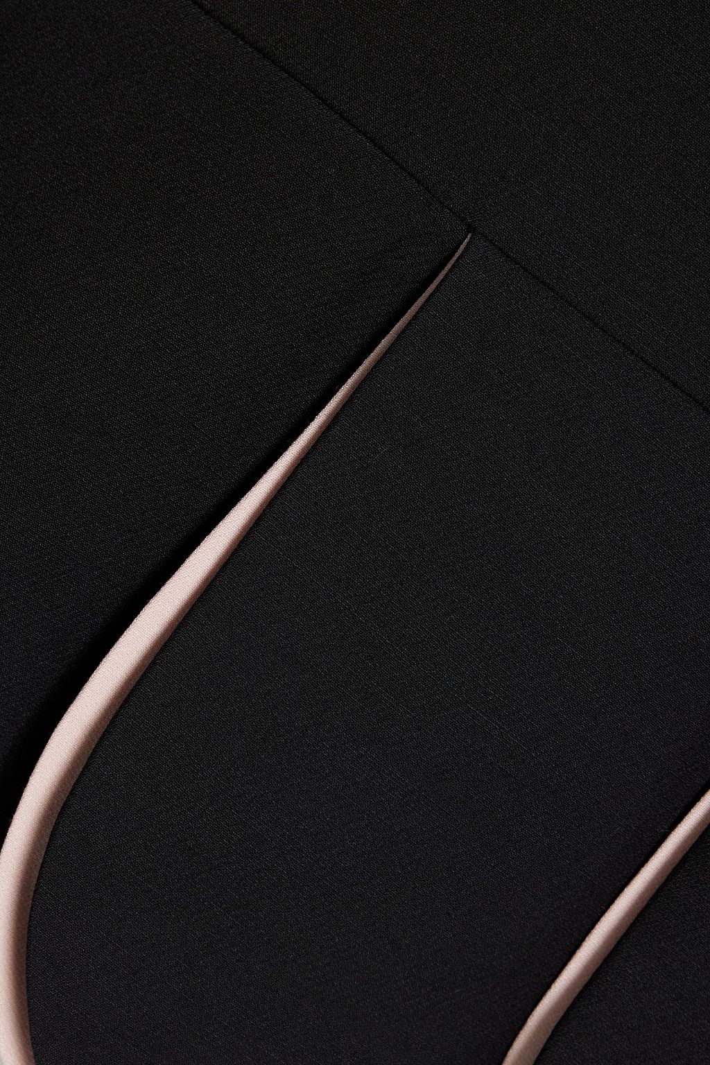 VALENTINO GARAVANI Pleated wool and silk-blend crepe mini dress