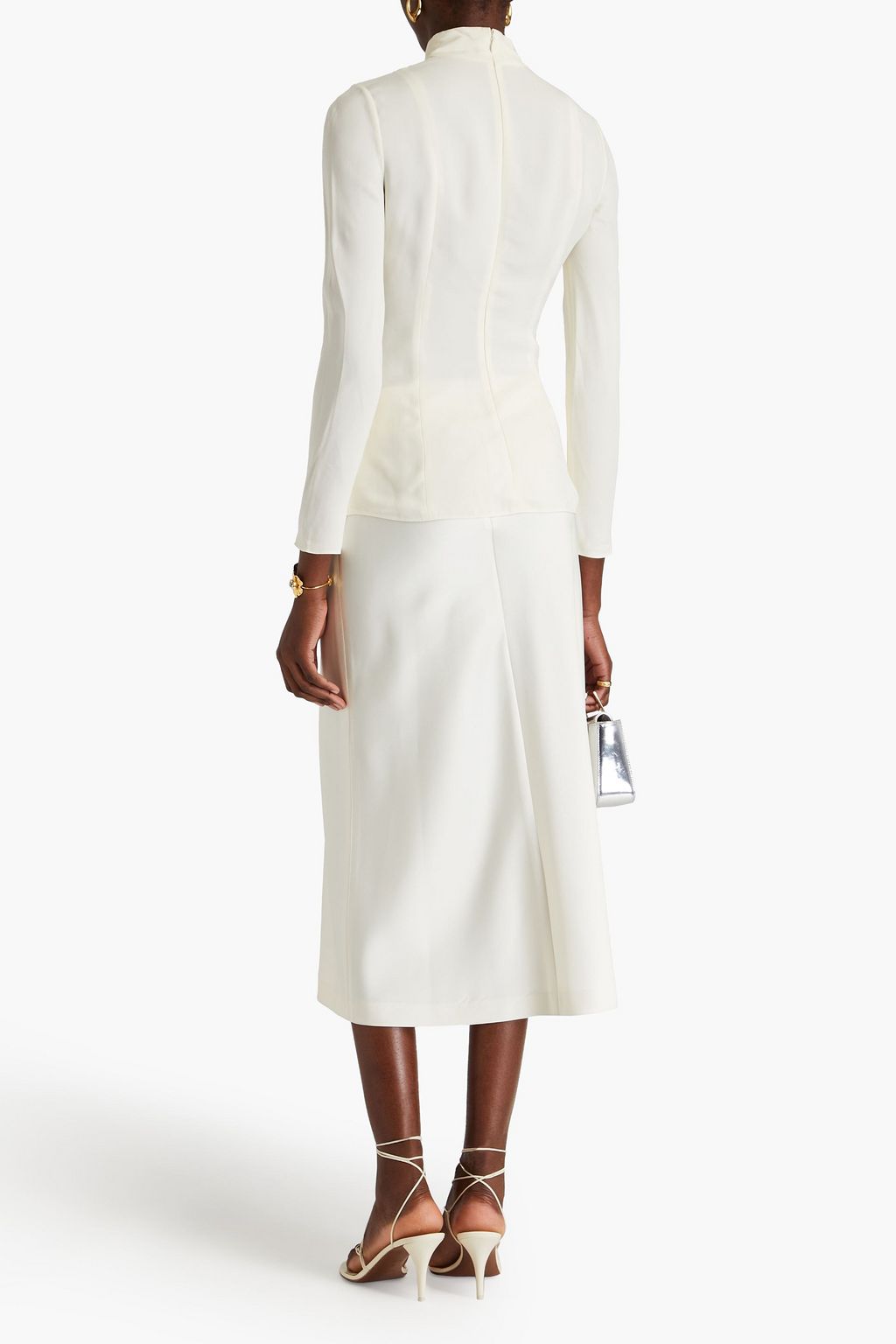 VALENTINO GARAVANI Crepe turtleneck top