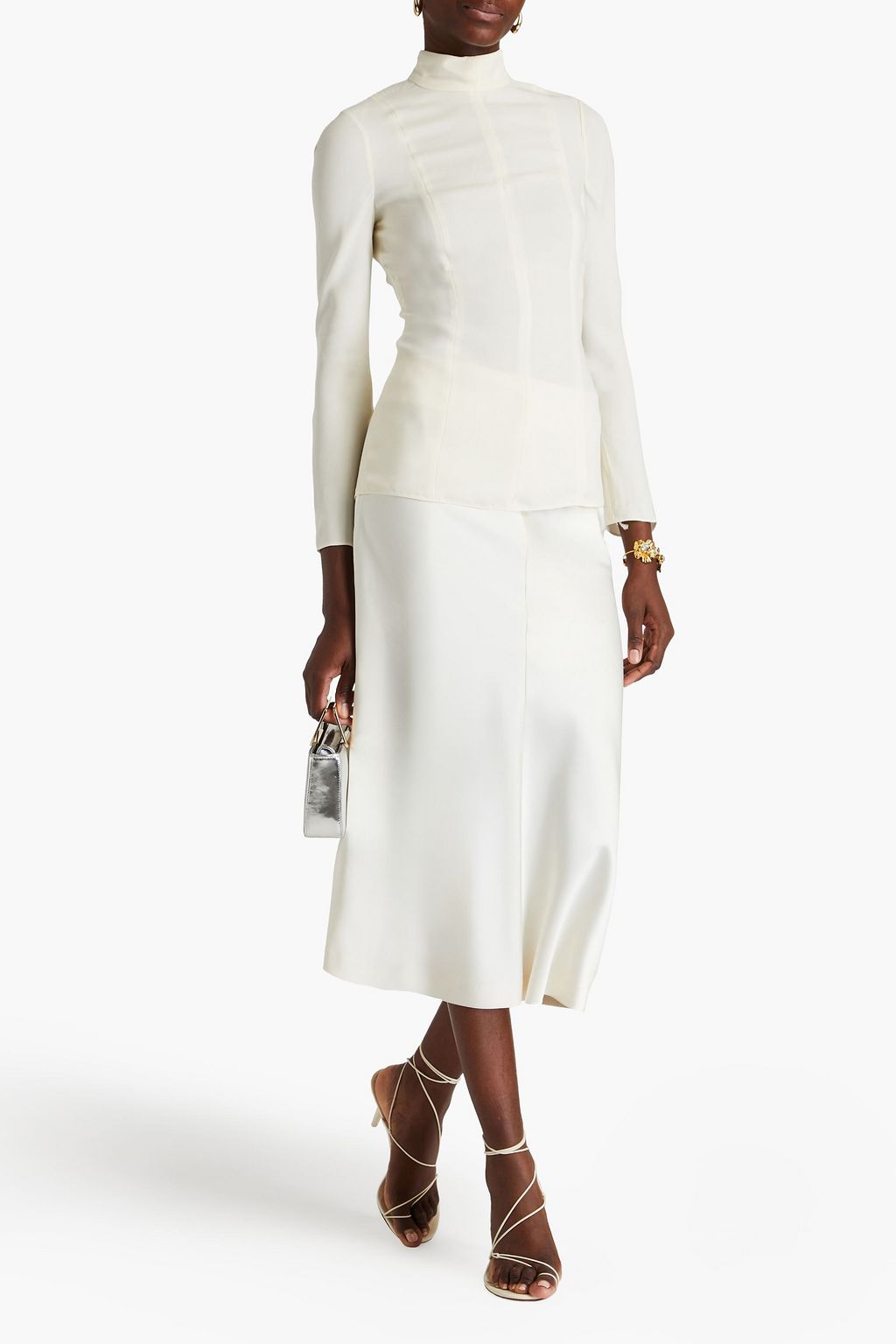 VALENTINO GARAVANI Crepe turtleneck top