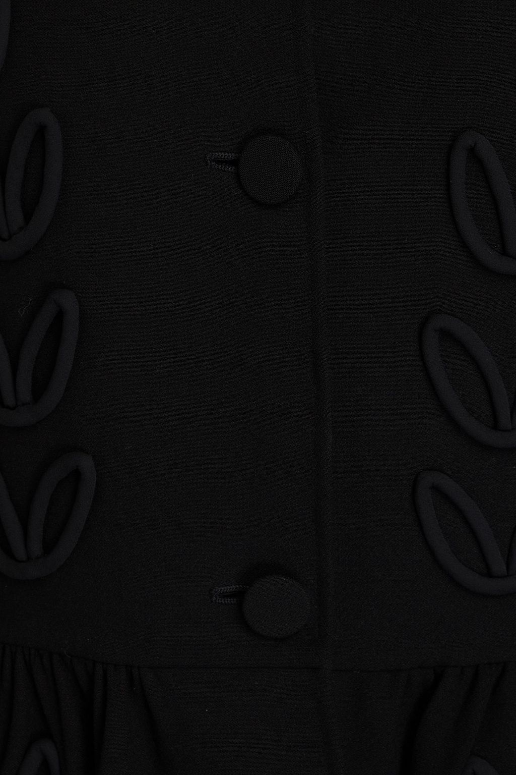 VALENTINO GARAVANI Appliquéd wool-crepe coat