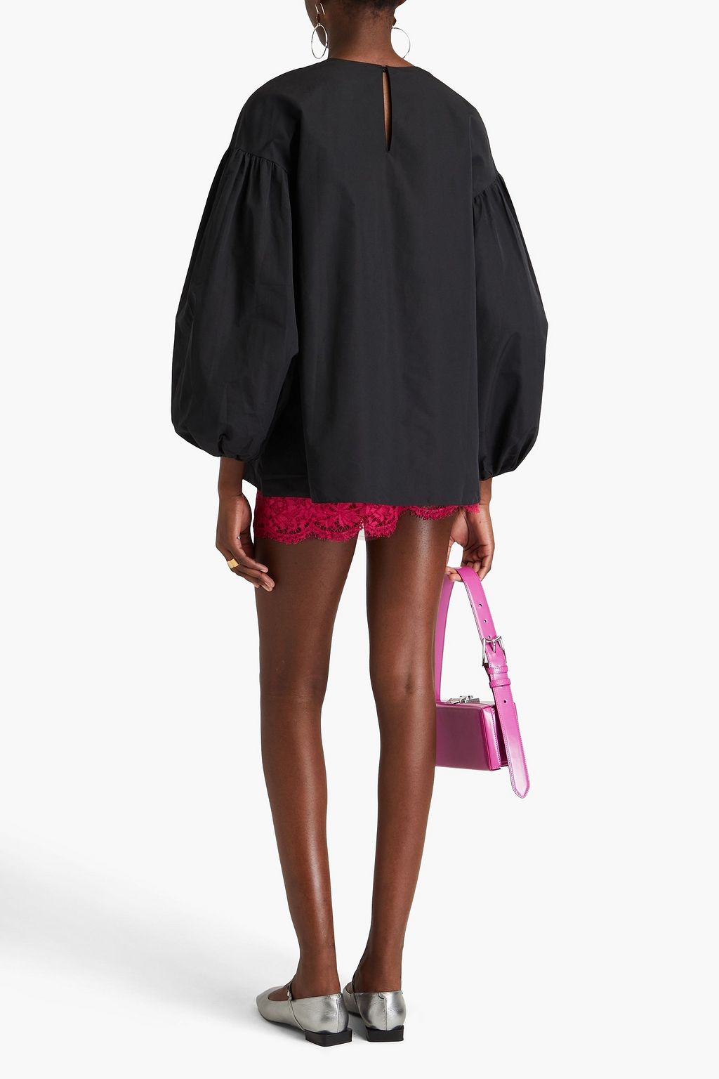 VALENTINO GARAVANI Cotton-blend faille top